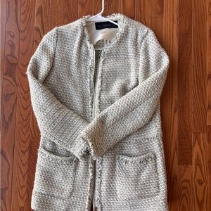 Zara Basic Cream Jacket